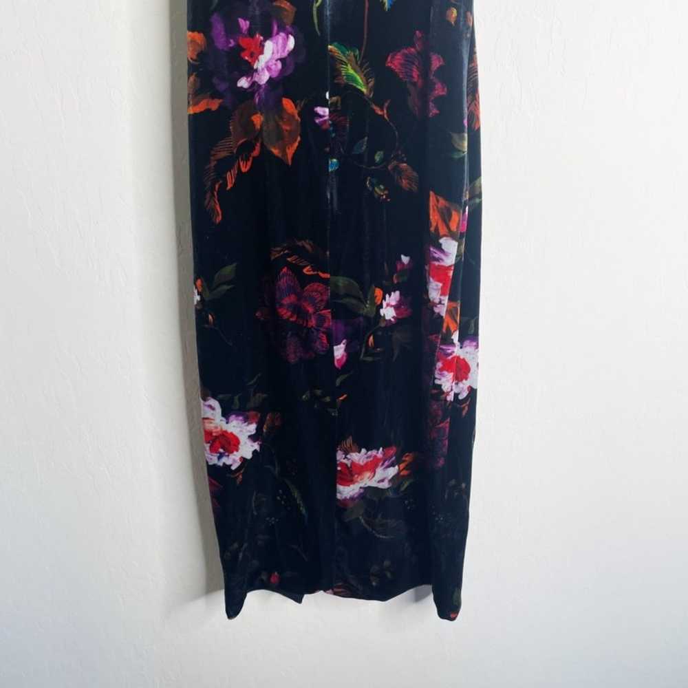 Black Halo Bowery Floral Velvet Dress - image 6