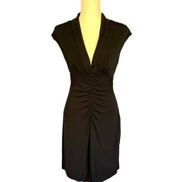 Trina Turk Sleeveless Lined Ruched Jersey V-Neck … - image 1