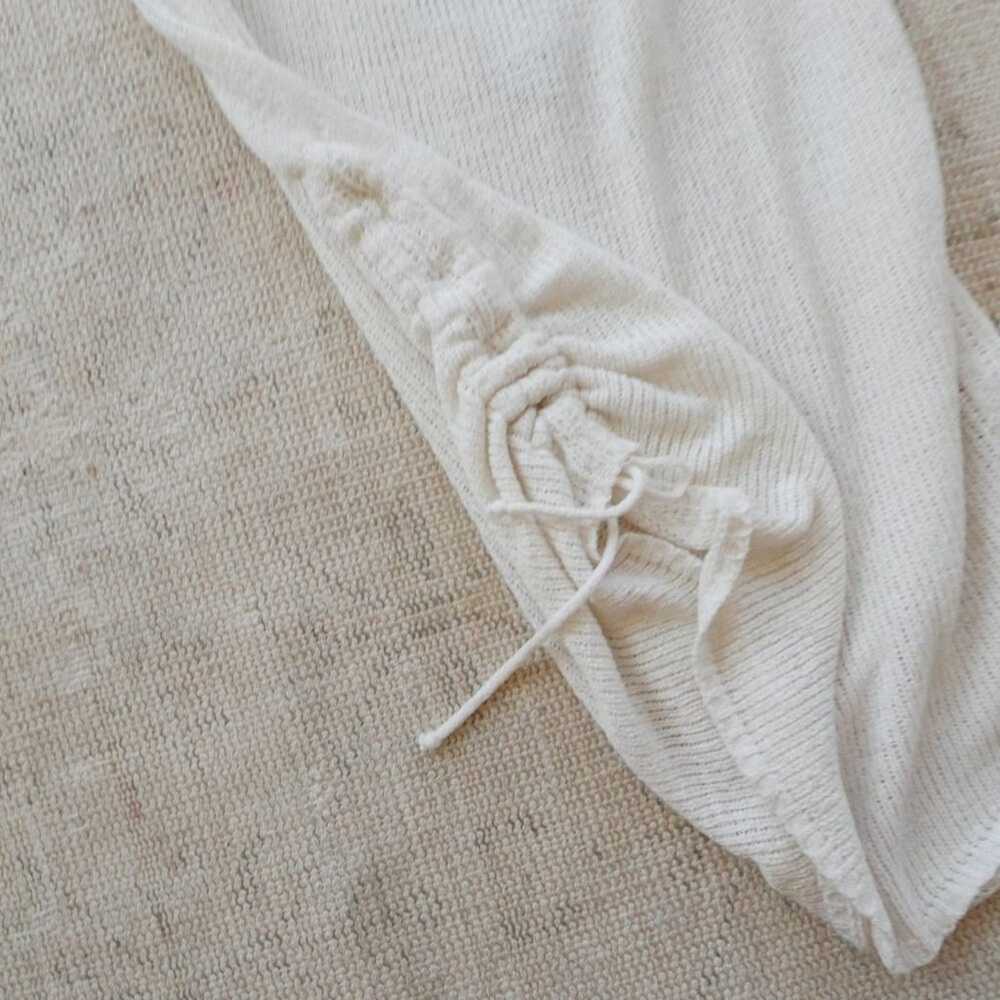SNDYS | Byron Knit dress ruched tie side white ov… - image 4