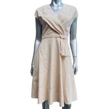 Gal Meets Glam Cream Fit & Flare Dress 8 - image 1