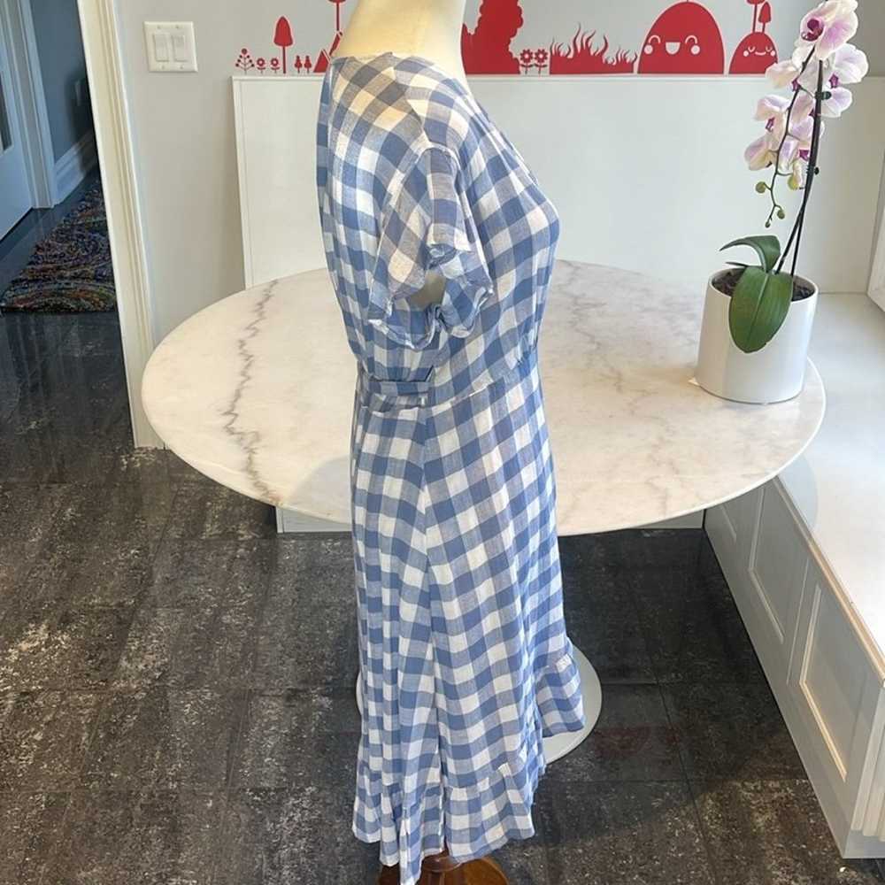 NWOT RAILS BRIGITTE PERIWINKLE PLAID WRAP DRESS. … - image 3