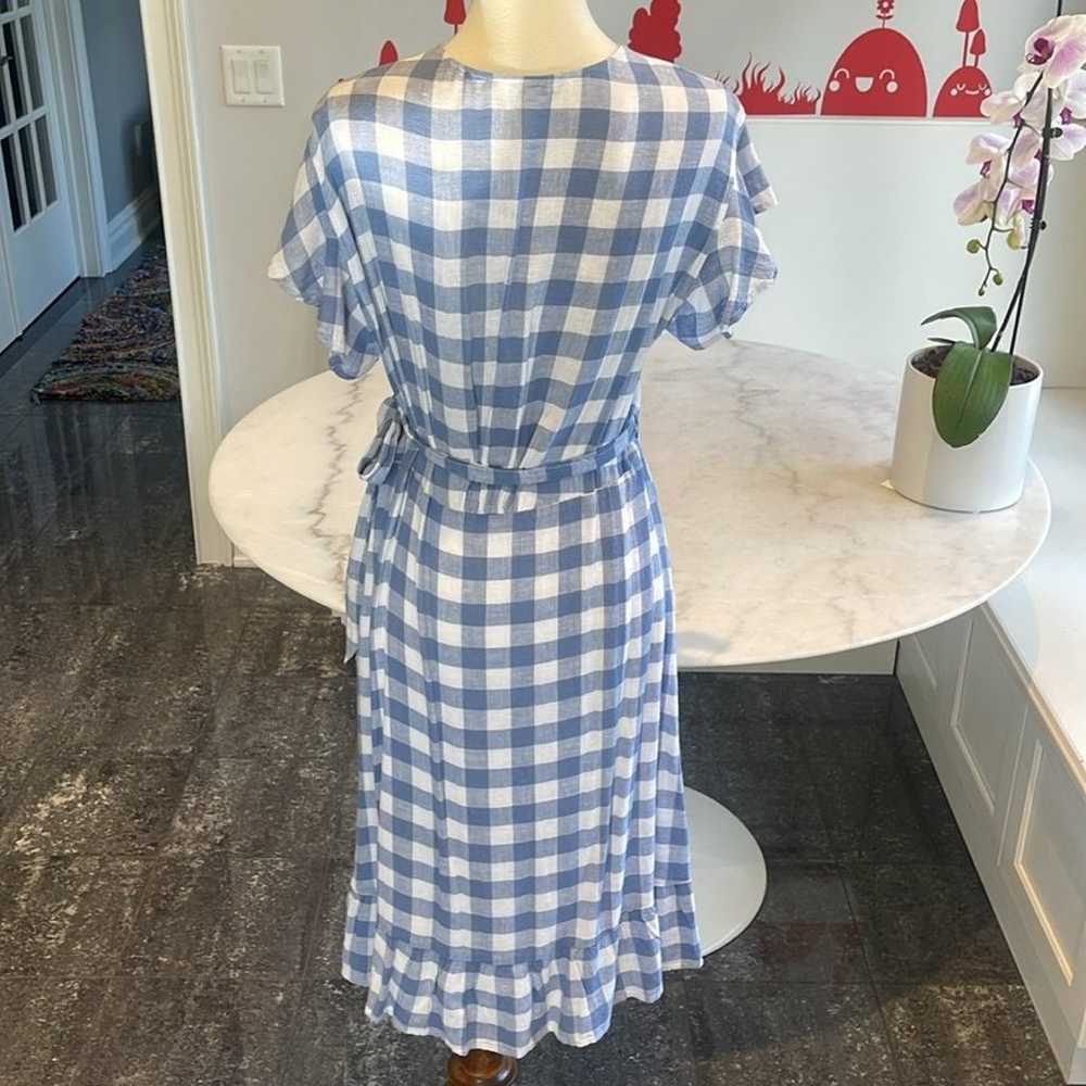 NWOT RAILS BRIGITTE PERIWINKLE PLAID WRAP DRESS. … - image 4