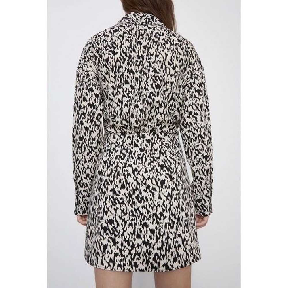 Zara Animal Print Wrap Front Romper / Jumpsuit Si… - image 10