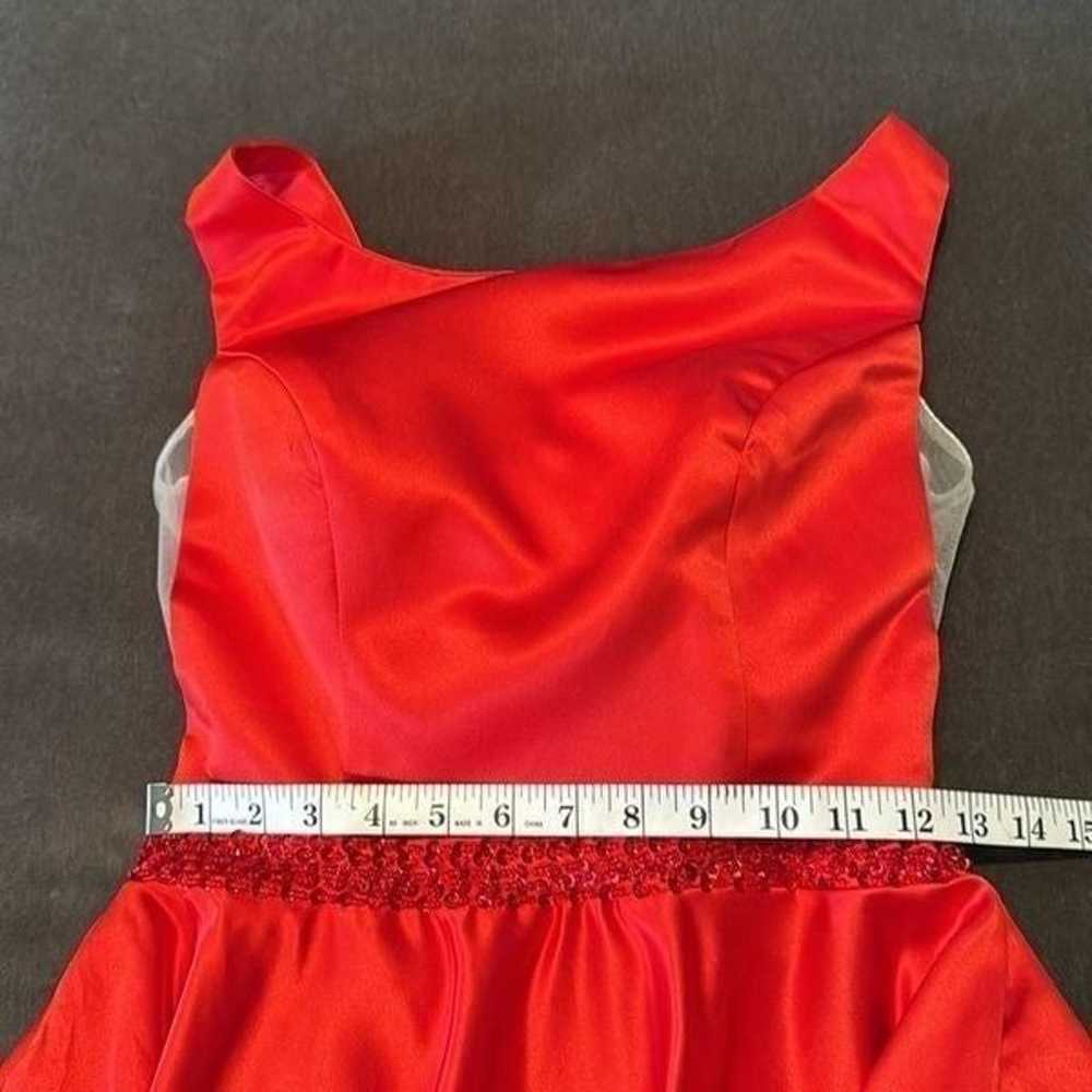 Women’s Red Full Length Satin Prom Party Dress Co… - image 10