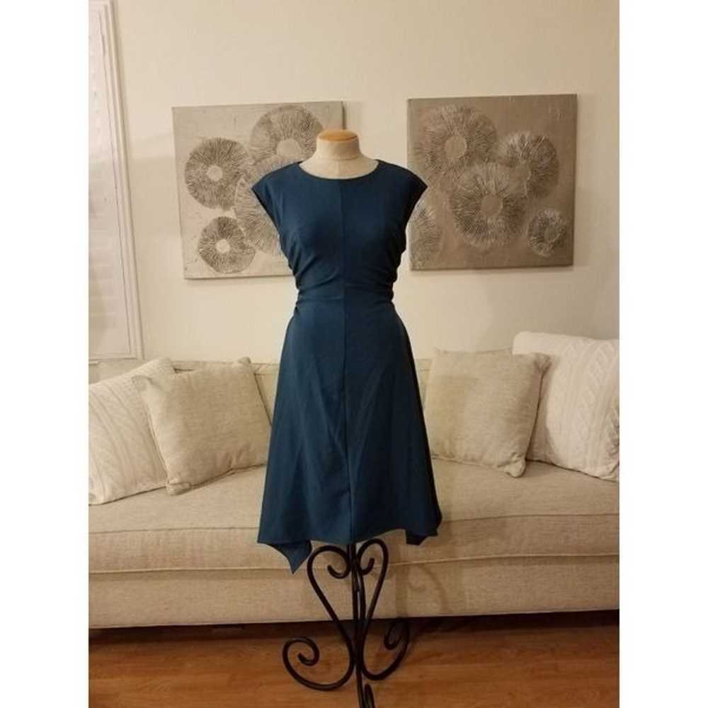 Julia Jordan Ruched Cap Sleeve Dress sz2 - image 3