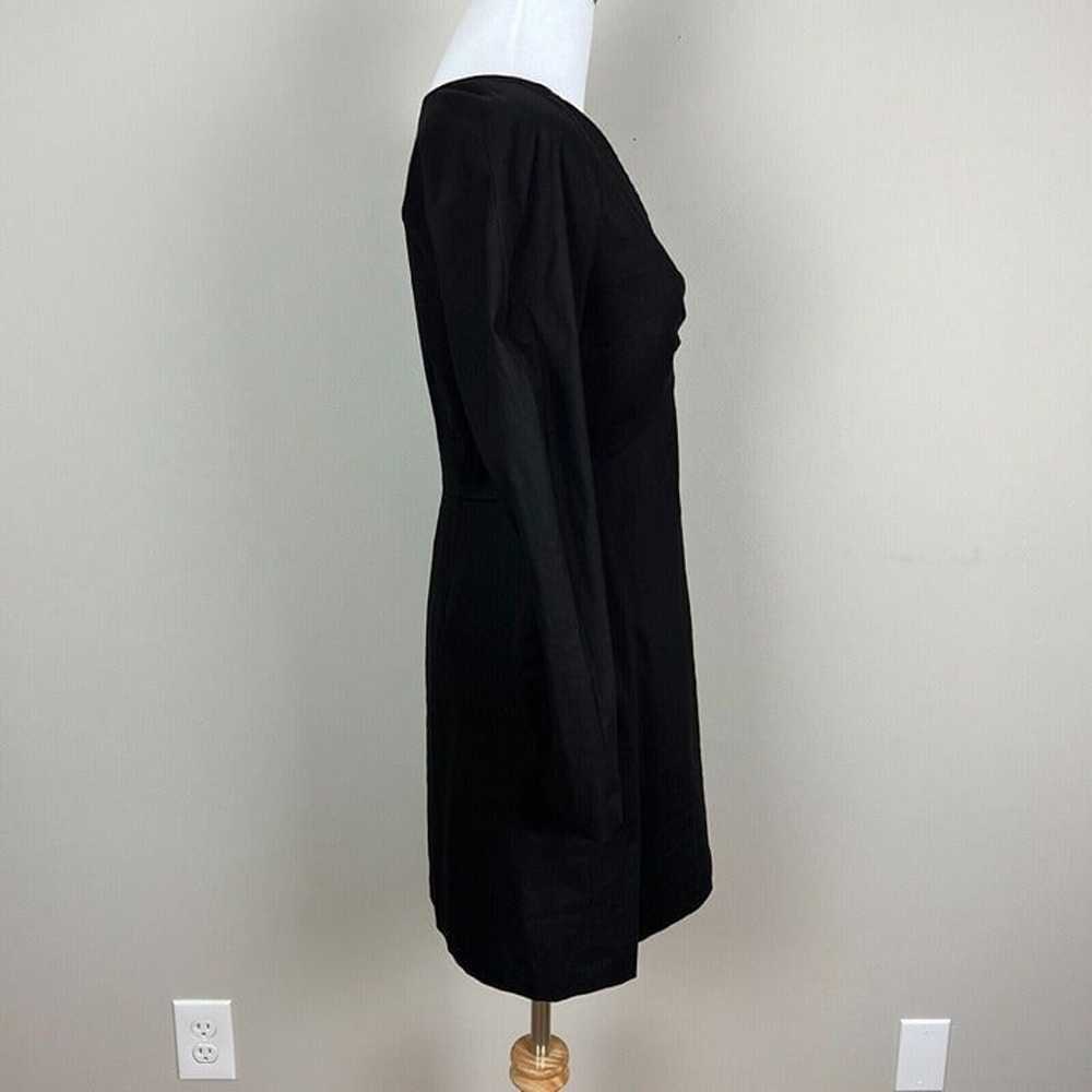 A.L.C. Dress Women 4 Black Alia Linen Stretch Ble… - image 4
