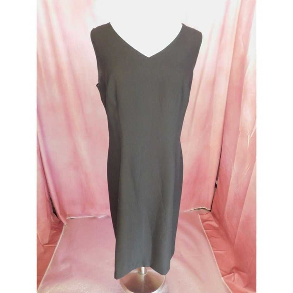 Vintage Periwinkle Formal Dress Size 8 Black Shee… - image 5