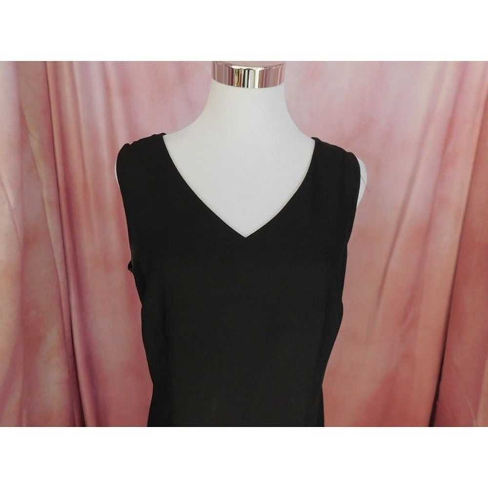 Vintage Periwinkle Formal Dress Size 8 Black Shee… - image 6