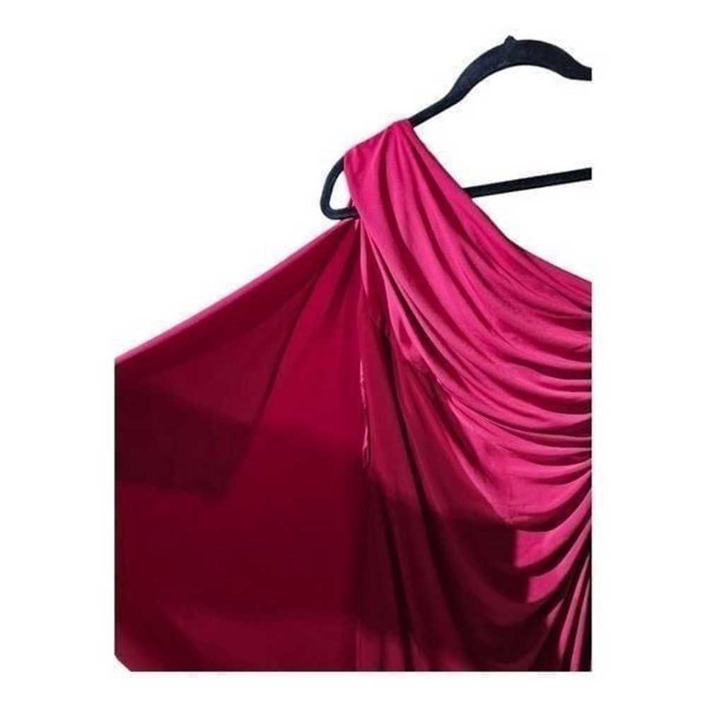 LAUREN RALPH LAUREN Red One Shoulder Drape Dress … - image 5