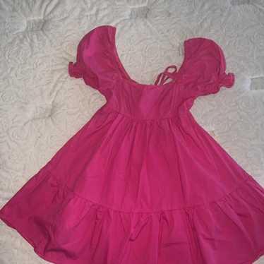 Pink short baby doll dress - image 1