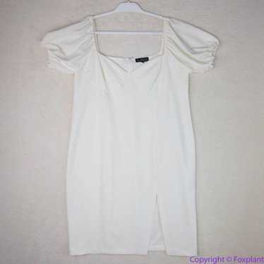 NEW Eloquii white off the shoulder bodycon dress, 