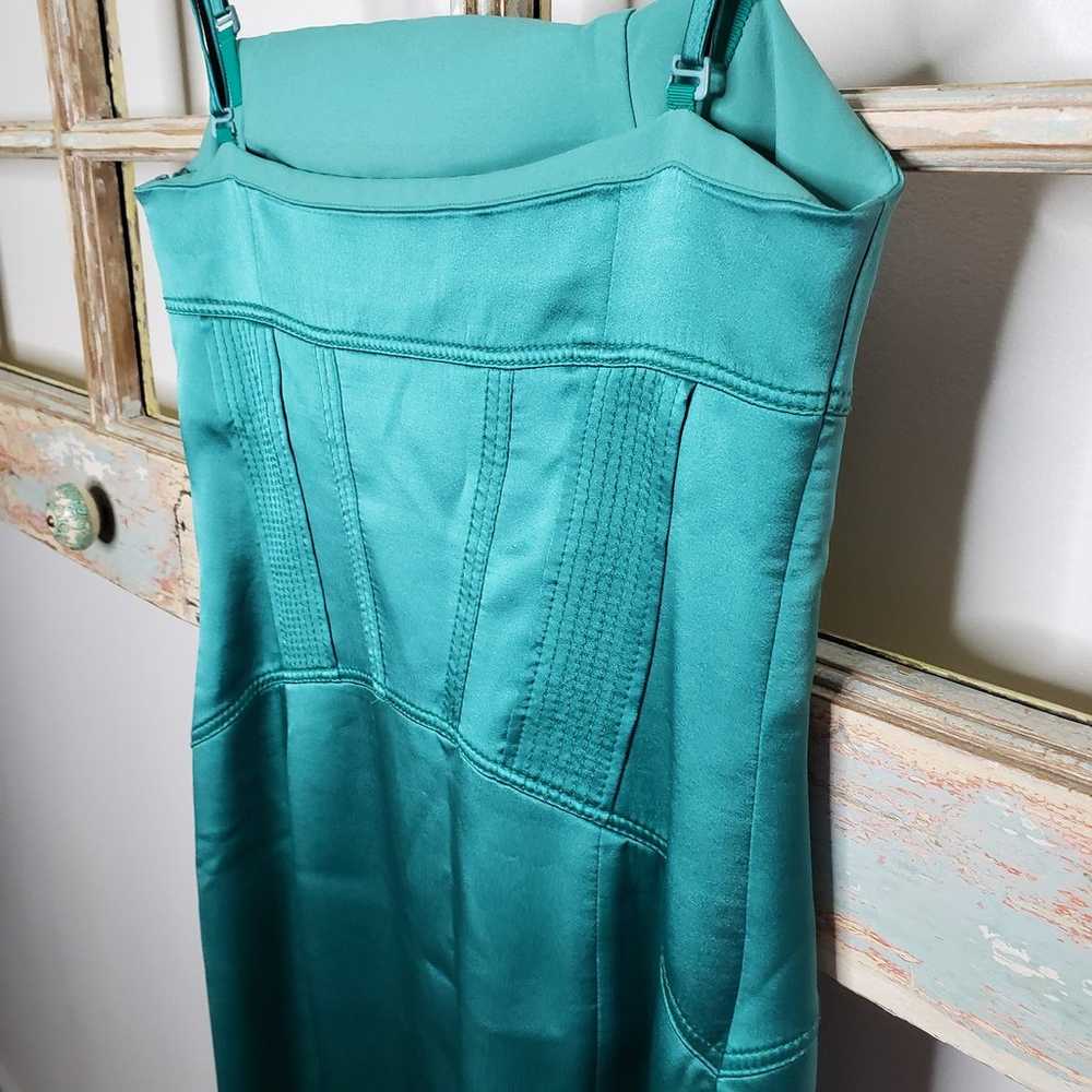 Karen Millen lined Silk Corset embroidered dress … - image 11