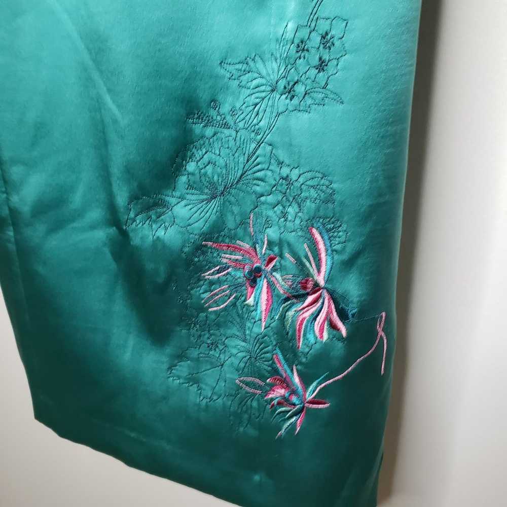 Karen Millen lined Silk Corset embroidered dress … - image 7