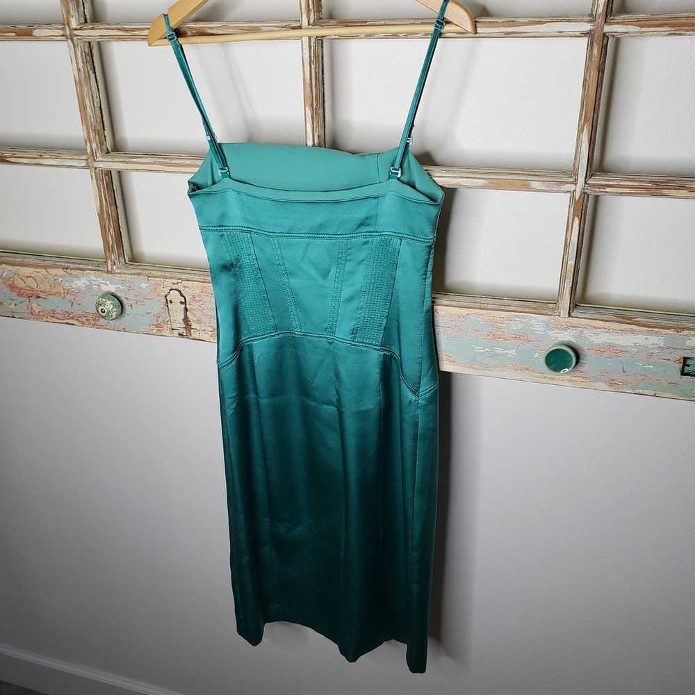 Karen Millen lined Silk Corset embroidered dress … - image 9