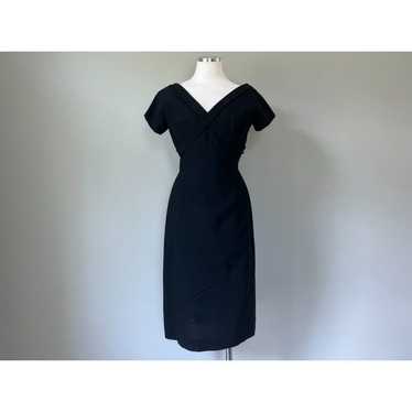 1950s Vintage Little Black Dress by Jerry Greenwa… - image 1