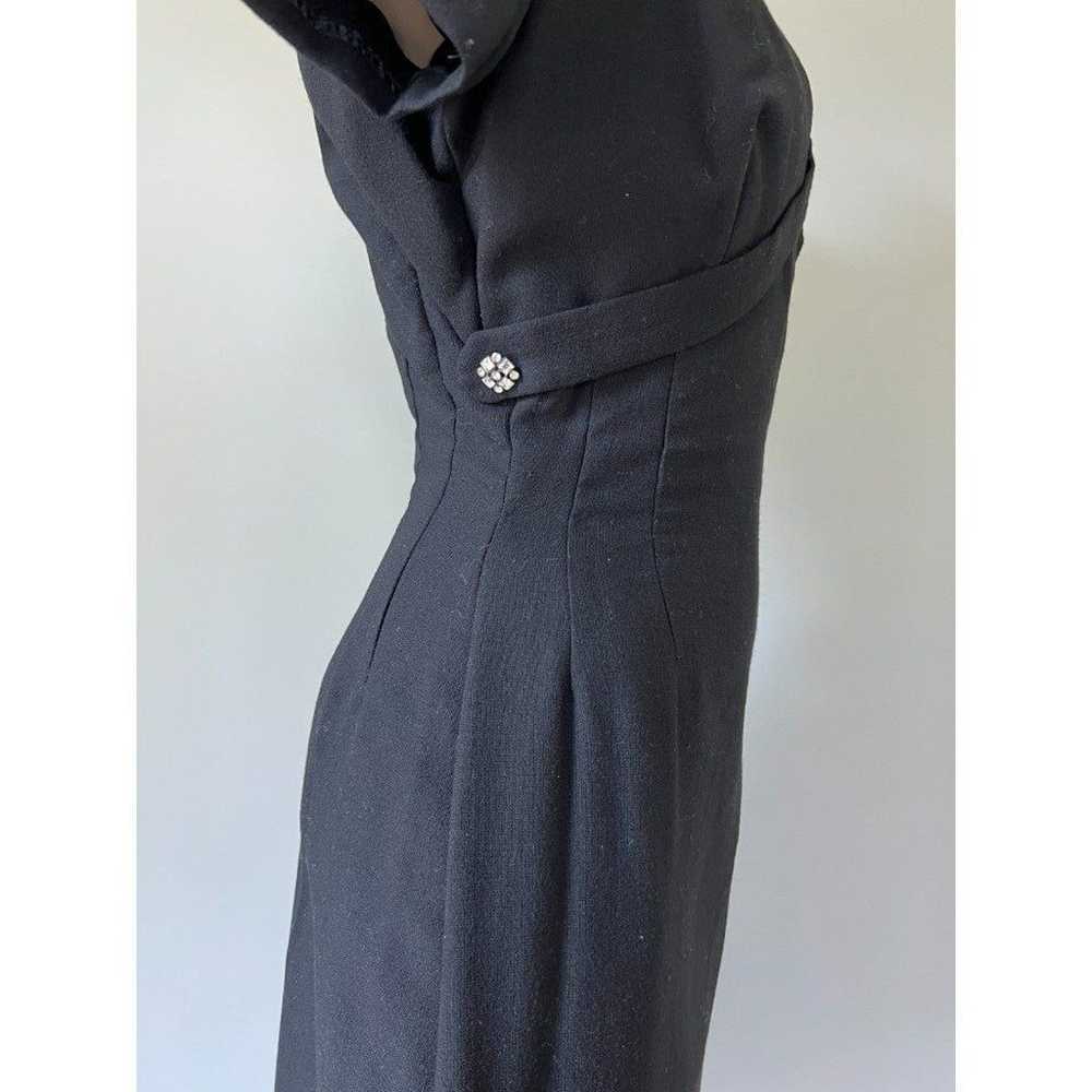 1950s Vintage Little Black Dress by Jerry Greenwa… - image 4