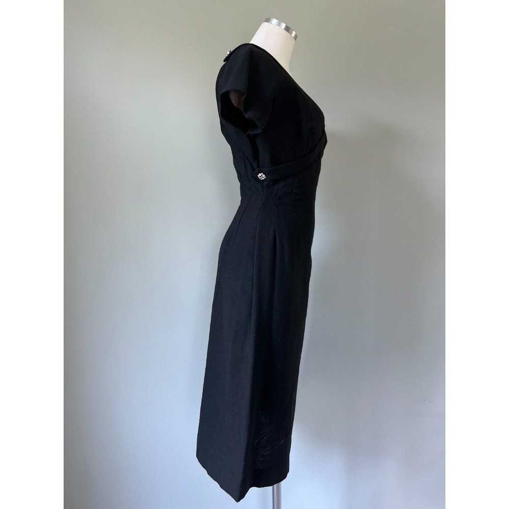 1950s Vintage Little Black Dress by Jerry Greenwa… - image 5