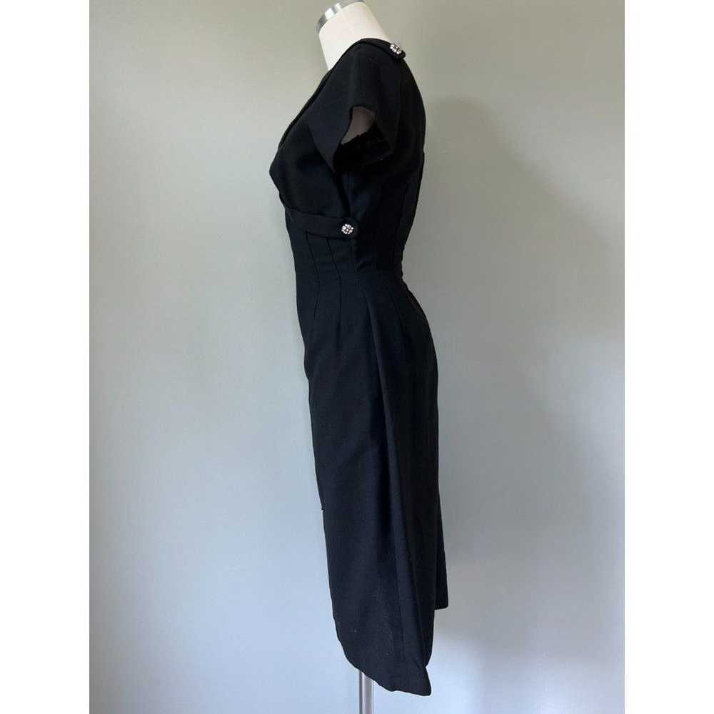 1950s Vintage Little Black Dress by Jerry Greenwa… - image 8