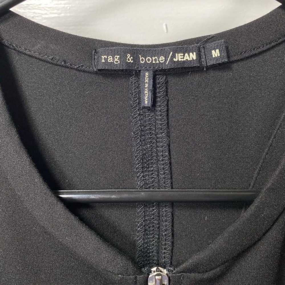 Rag & Bone | Jada Tank Zip-Front Mini Dress in Bl… - image 4