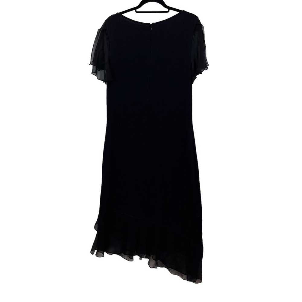 St. John Evening Gown Santa Knit Size 12 Black Sc… - image 6