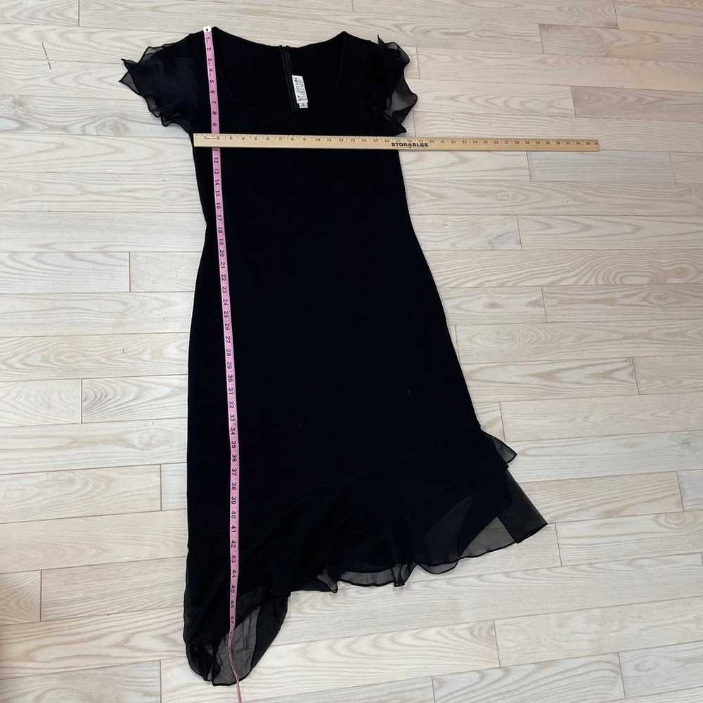 St. John Evening Gown Santa Knit Size 12 Black Sc… - image 8