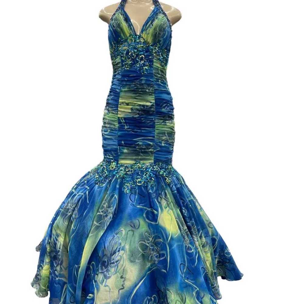 Prom dresses long mermaid dress size 6 - image 1