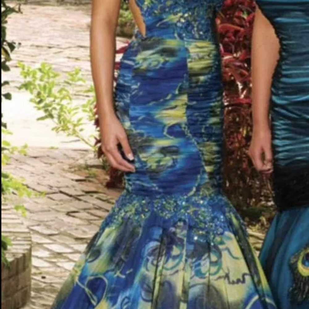 Prom dresses long mermaid dress size 6 - image 3