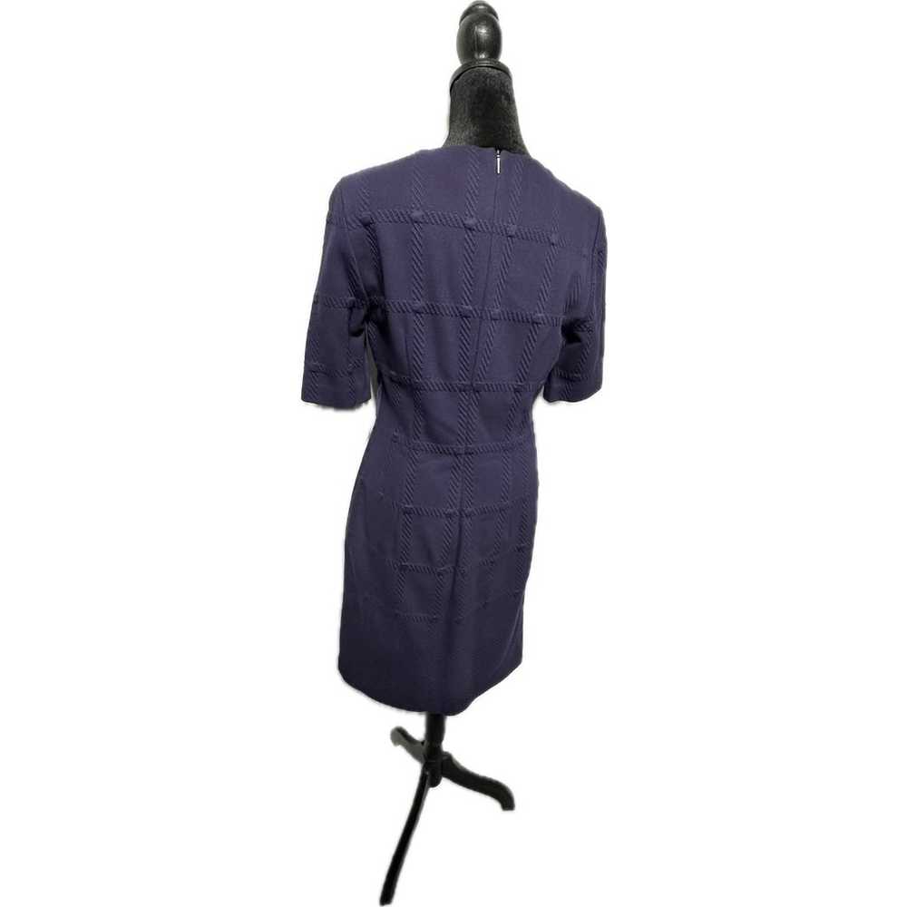 Hugo Boss Women's Navy Textured Sheath Dress Shor… - image 3