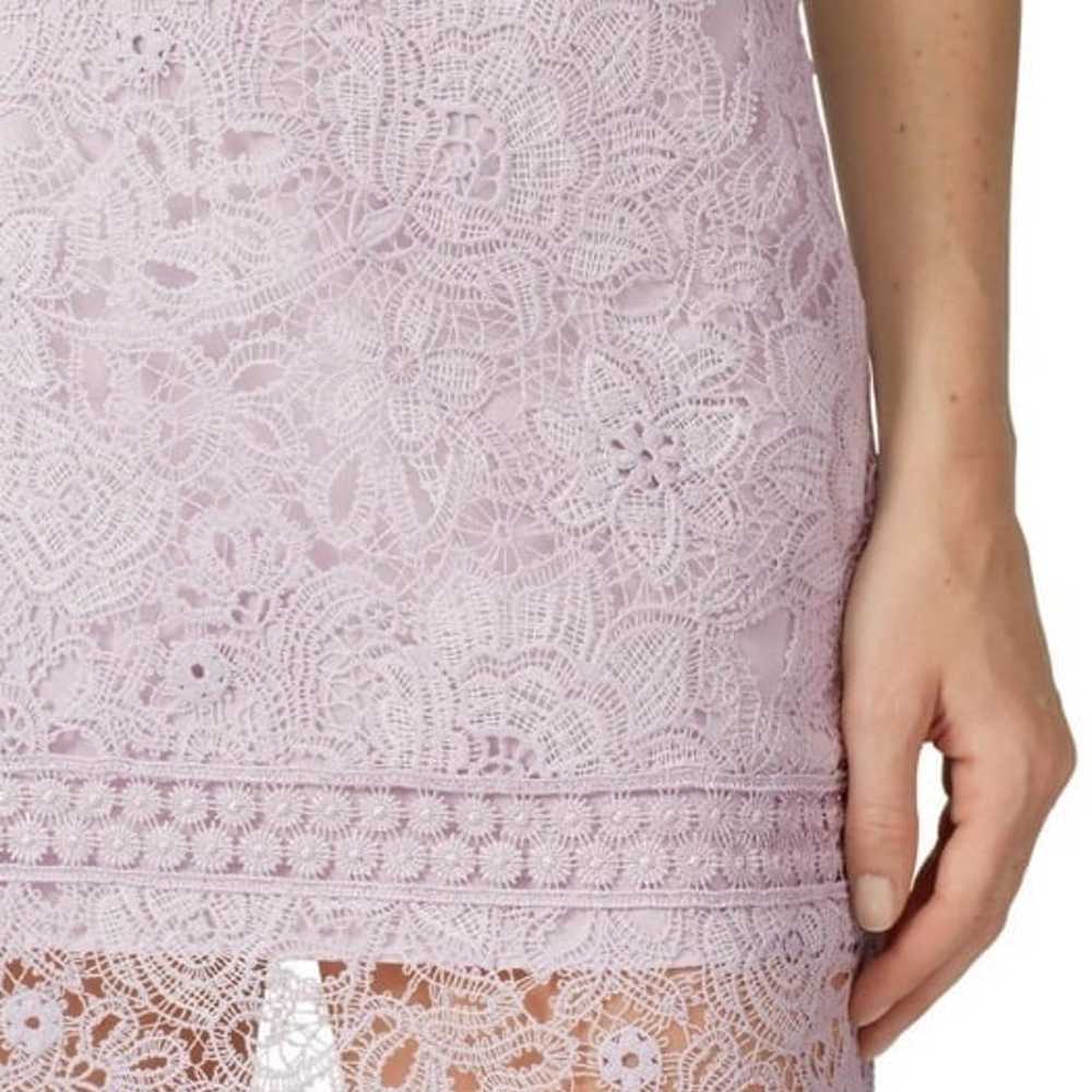 Saylor Lilac Lace Ruffle V Neck Mini Dress Flutte… - image 9