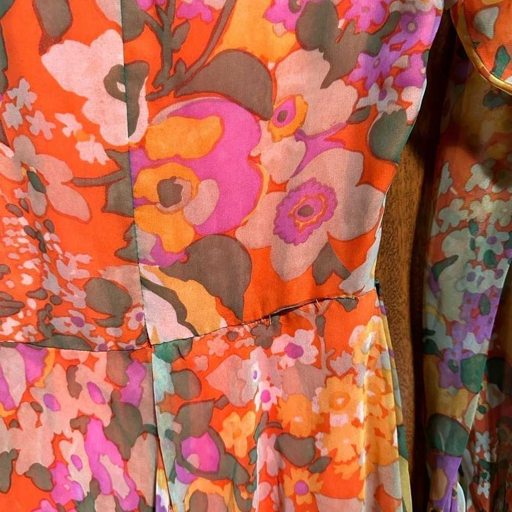 Vintage 1960s Adele Simpson floral dress - image 4