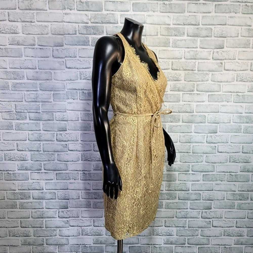 Vintage 90s Chetta B Evening Womens 8 Gold Lace W… - image 6