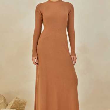 Veiled Collection Dania Ribbed Knit Maxi Dress - C