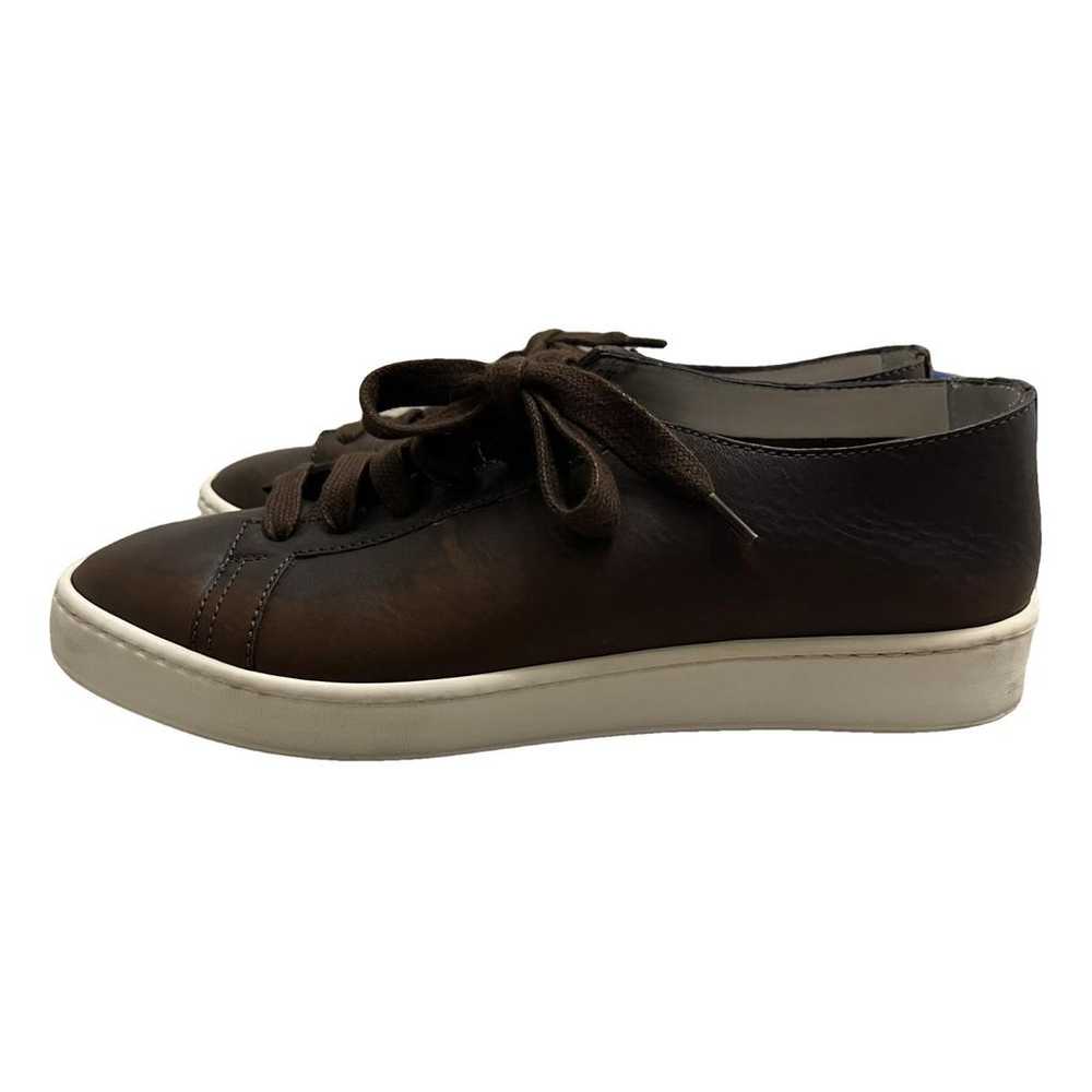 Santoni Leather low trainers - image 1