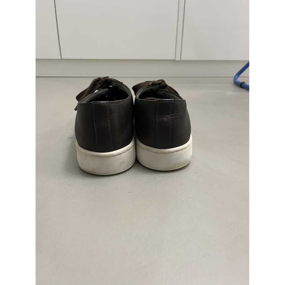 Santoni Leather low trainers - image 5