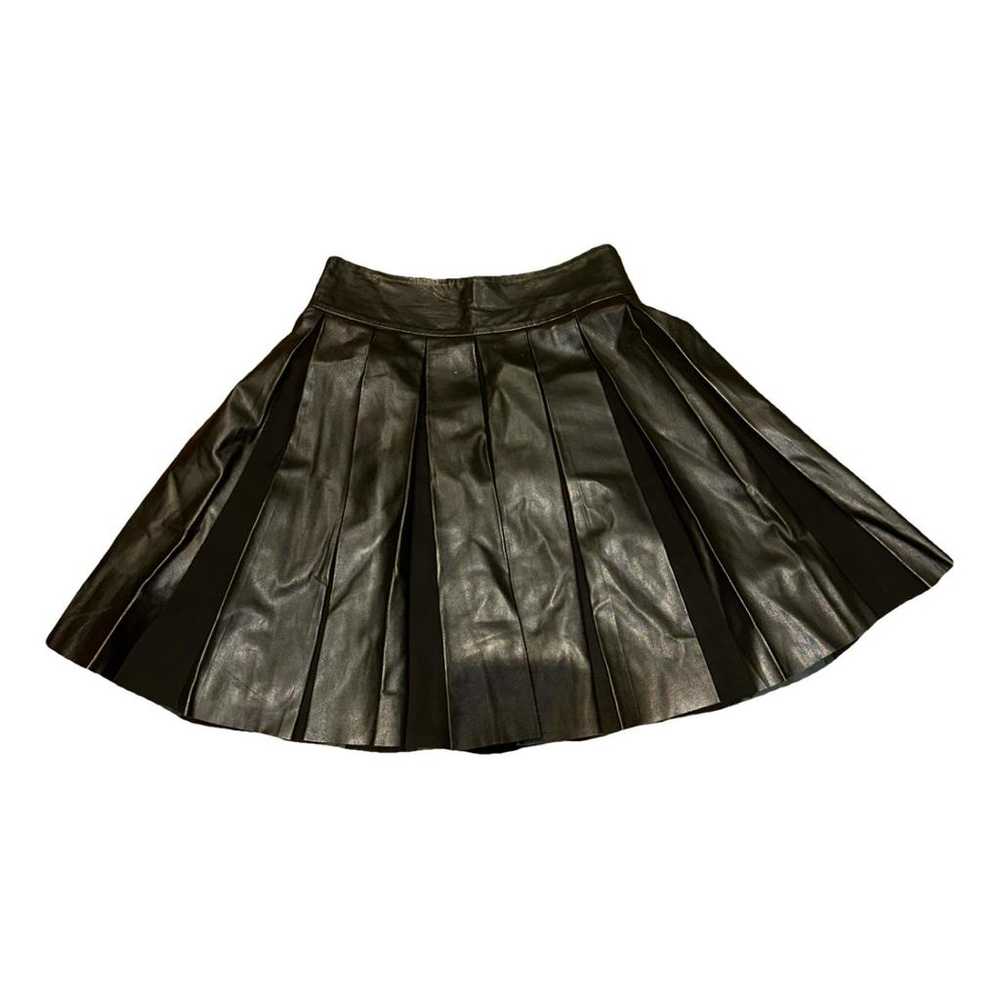 Anne Fontaine Leather mini skirt - image 1