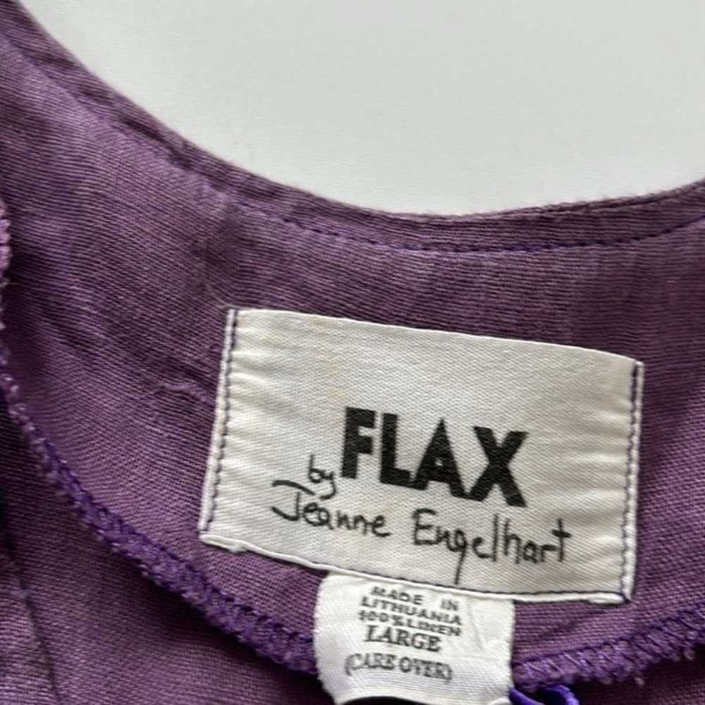 FLAX Purple Linen Relaxed Fit Flowy Sleeveless Ma… - image 6
