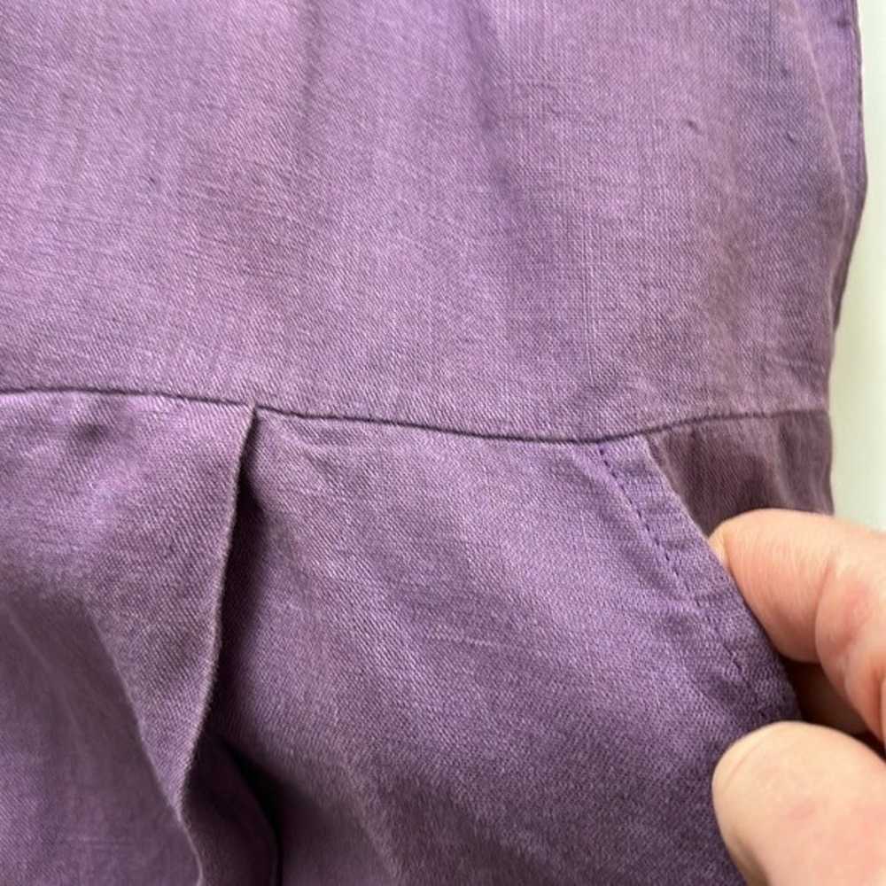 FLAX Purple Linen Relaxed Fit Flowy Sleeveless Ma… - image 7