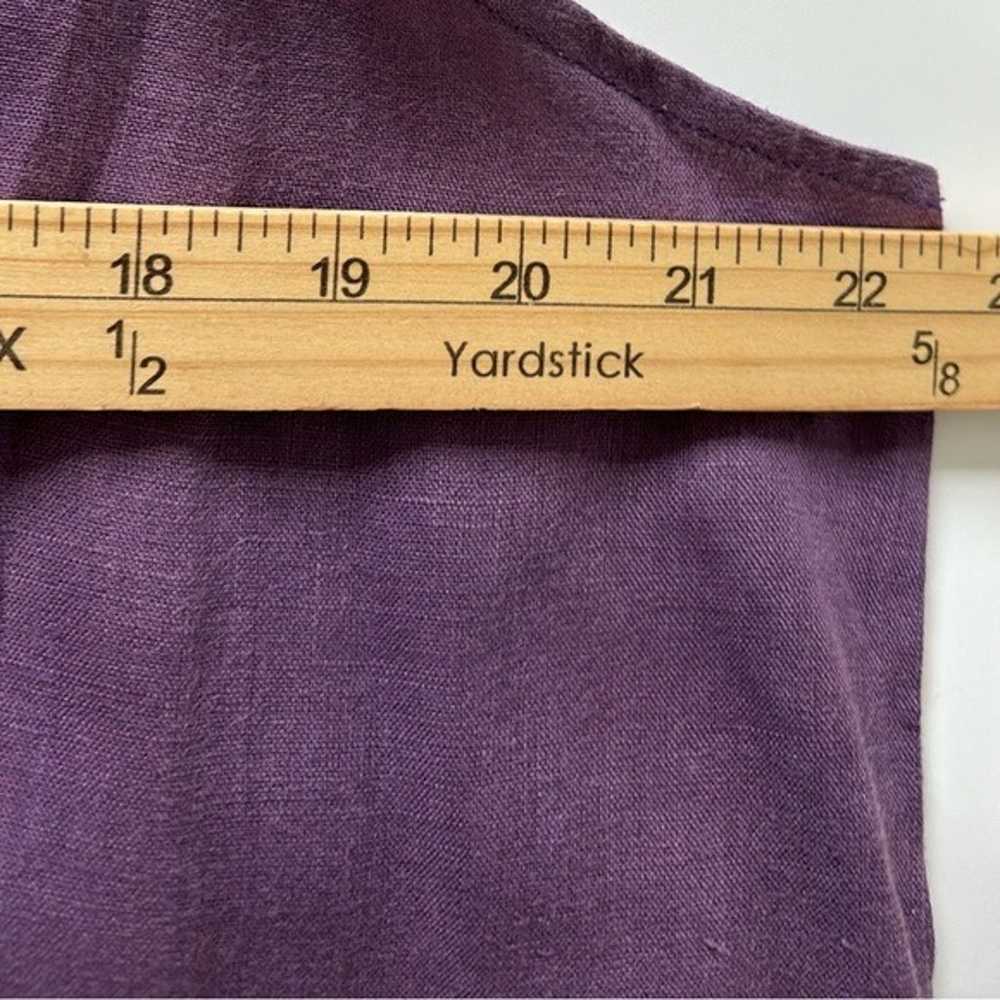 FLAX Purple Linen Relaxed Fit Flowy Sleeveless Ma… - image 8