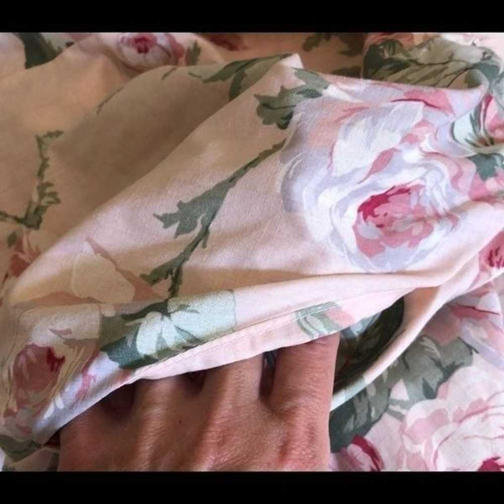 Vintage cottagecore pink ruffle granny floral dre… - image 6