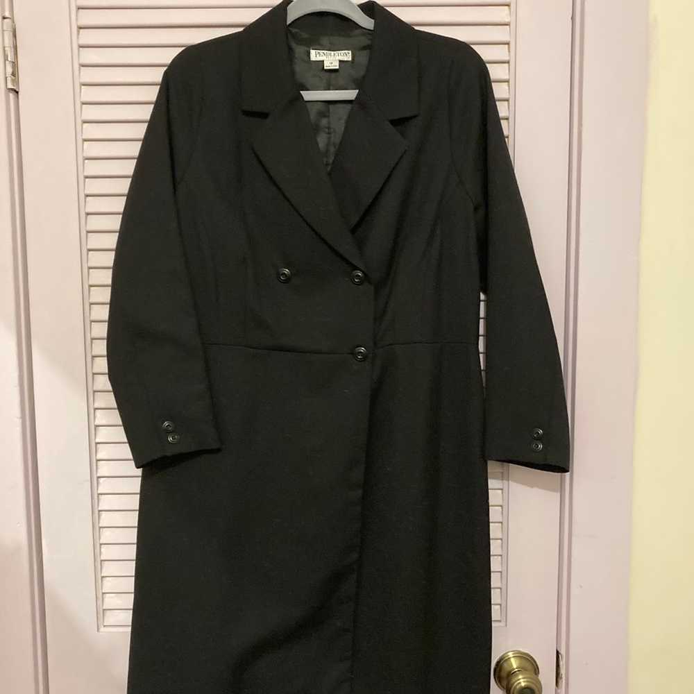 Vintage Pendleton Double Breasted Coat Dress Virg… - image 12