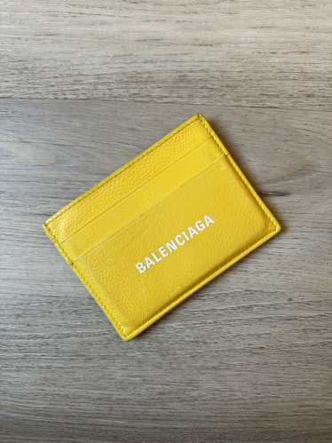 Balenciaga Balenciaga Cardholder Wallet Yellow Lea