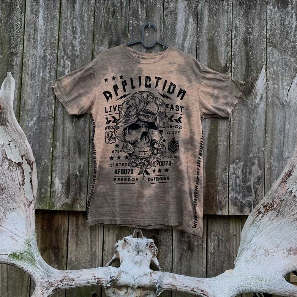 Affliction × Vintage Affliction skull n snake tee - image 1