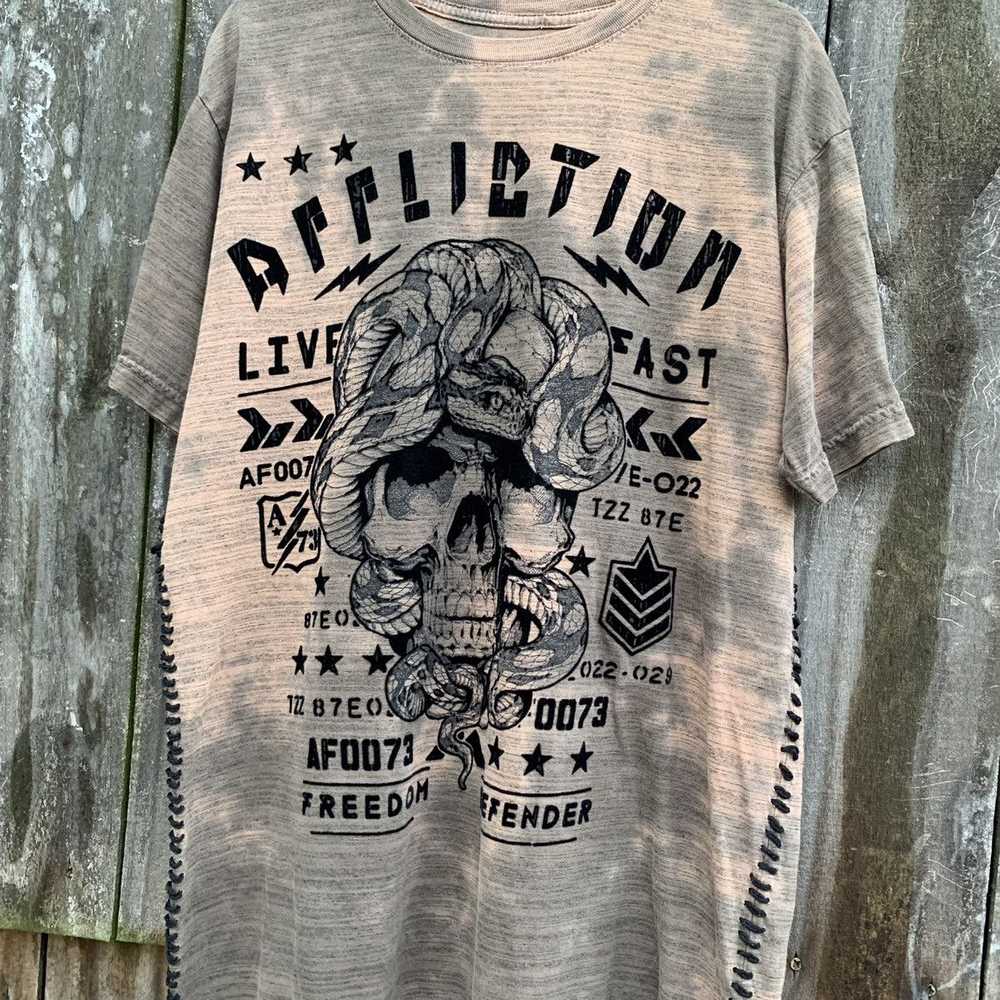 Affliction × Vintage Affliction skull n snake tee - image 2