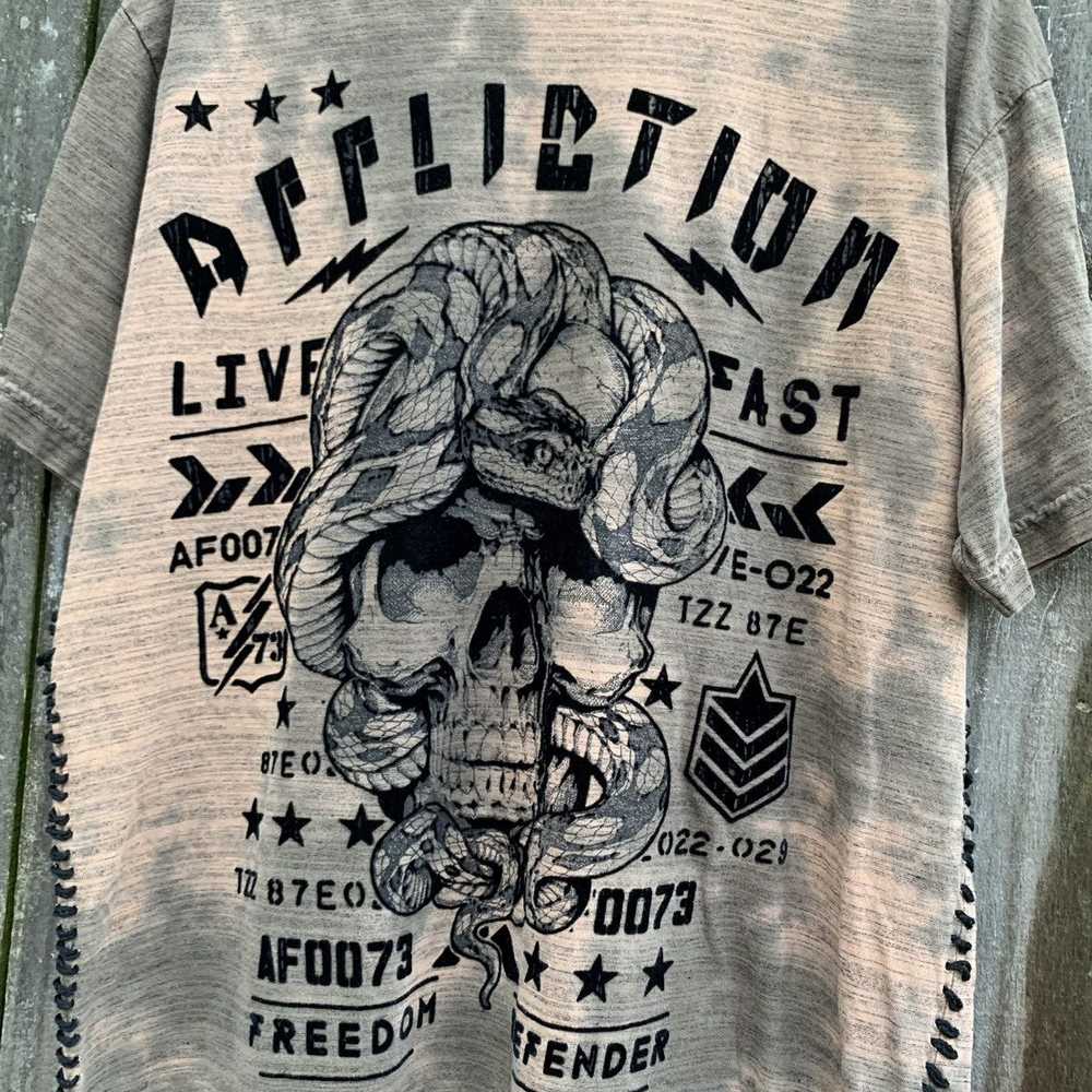 Affliction × Vintage Affliction skull n snake tee - image 3