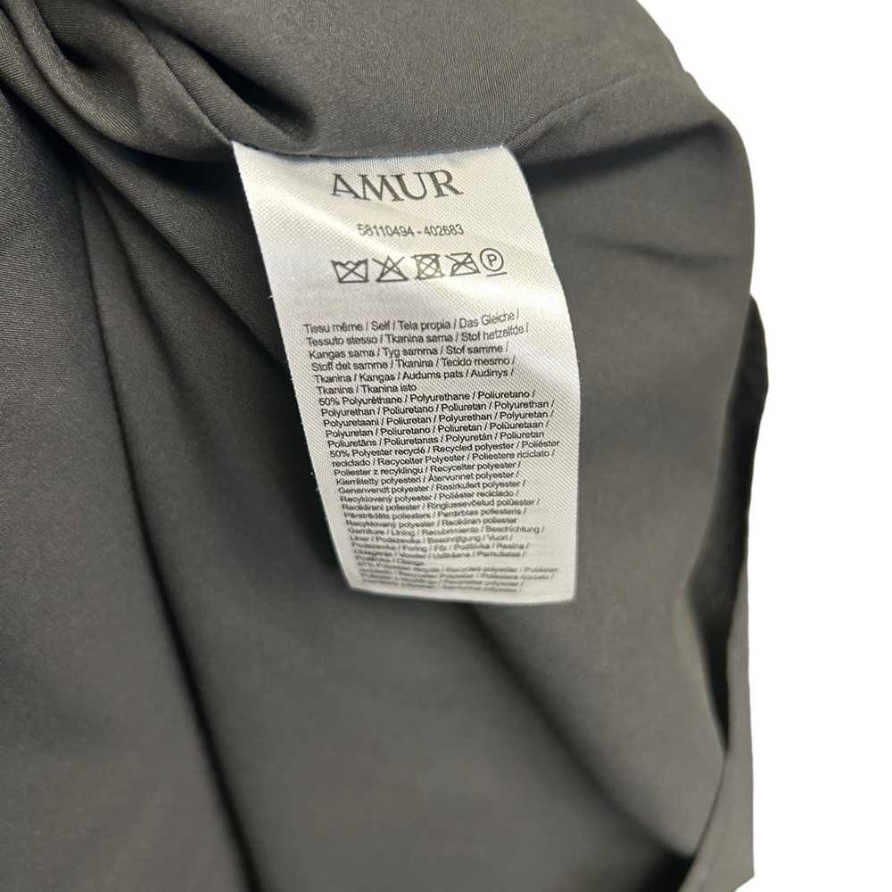 Amur Valaria Black Faux-Leather One-Shoulder Mini… - image 4
