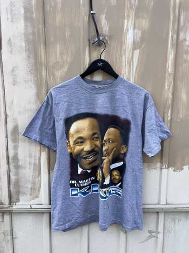 Malcolm X × Rap Tees × Vintage Vintage 90s Martin… - image 1