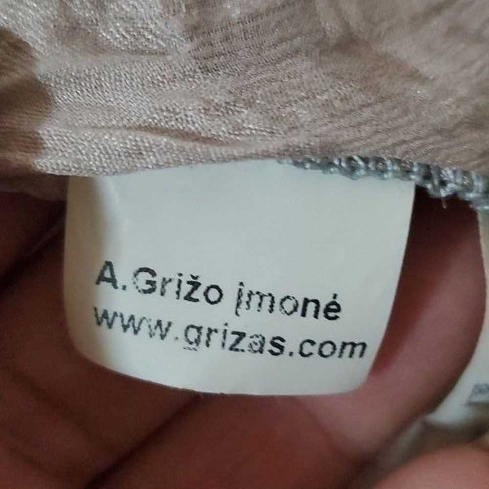 Grizas Blush Pink Textured Crete Silk Dress Size … - image 5