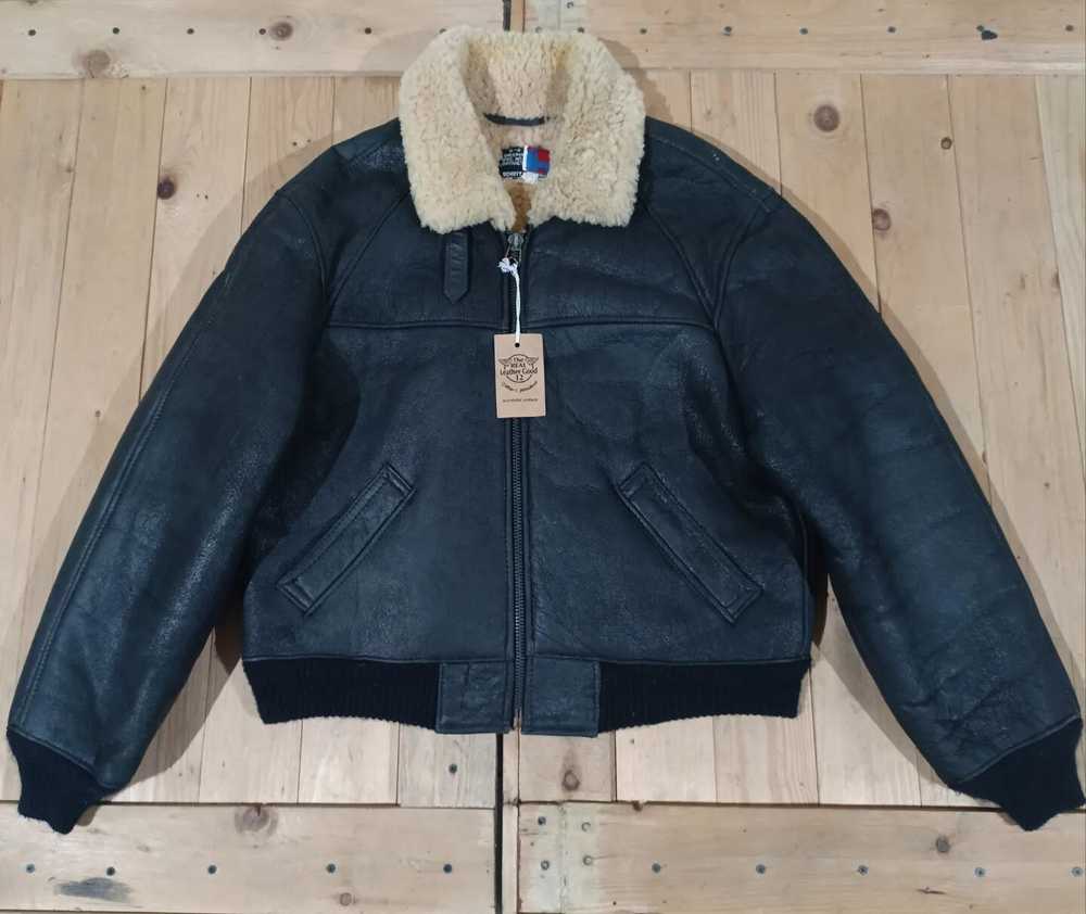 Bomber Jacket × Leather Jacket × Schott SCHOTT NY… - image 1