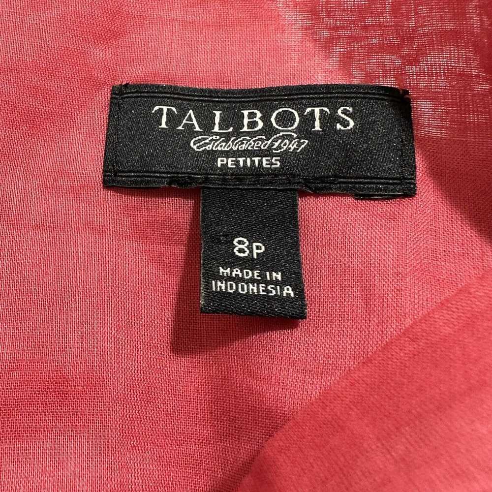 Other Talbots 8P Sleeveless Pink Cotton Pullover … - image 3