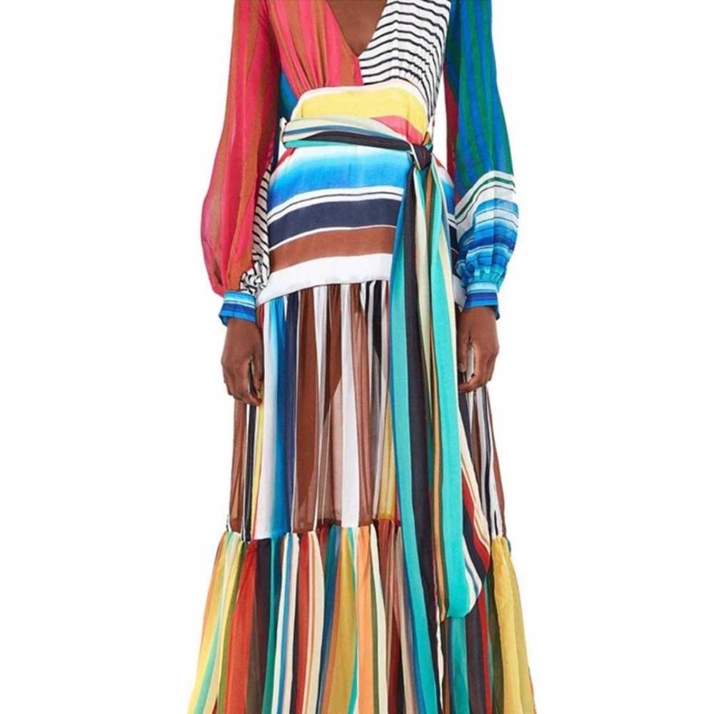 Farm Rio Thalita Striped Maxi Dress medium - image 2